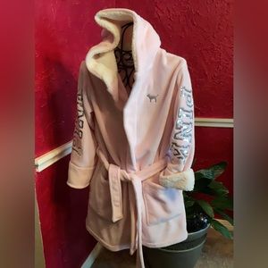 NWT VS PINK sequin short robe